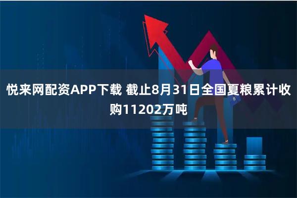 悦来网配资APP下载 截止8月31日全国夏粮累计收购11202万吨