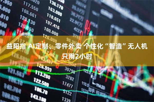 益阳指 AI定制、零件外卖 个性化“智造”无人机只用2小时